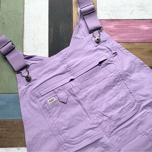 NWT Duluth XL x31L Heirloom Gardening Bib Overalls Wild Aster Light Purple Bibs